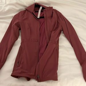 Lululemon size four zip up rose